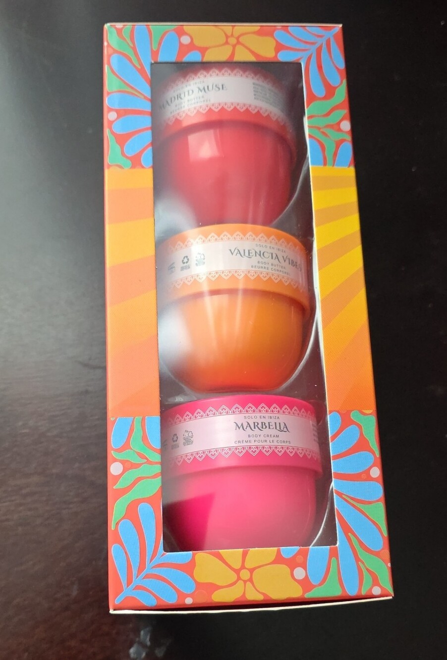 Valencia Vita & Marbella Scented Body Cream Trio - Pink/Orange/Coral